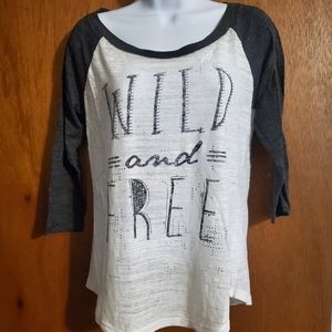 Maurices Wild and Free Graphic long sleeve shirt